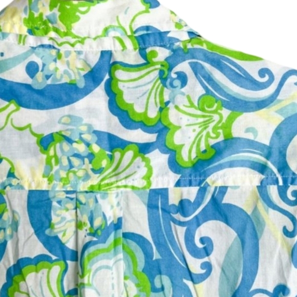 Lilly Pulitzer Crystal Coast Captiva Tunic Mini Dress Small Blue - Picture 7 of 11